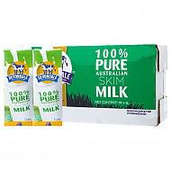【京东超市】澳大利亚 进口牛奶 德运（Devondale）脱脂牛奶 1L*10 整箱装