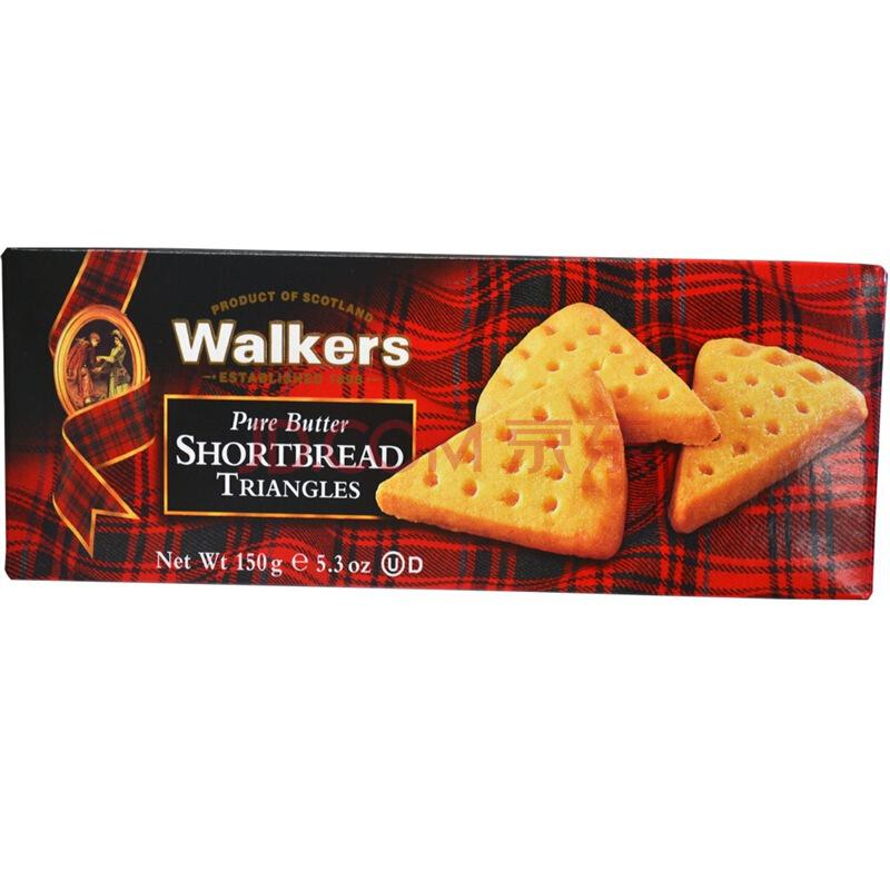 英国进口 Walkers 沃尔克斯 三角黄油酥饼 150g *2件31.9元（合15.95元/件）