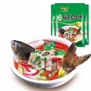 味聚特 酸菜鱼调料火锅底料200g*4袋