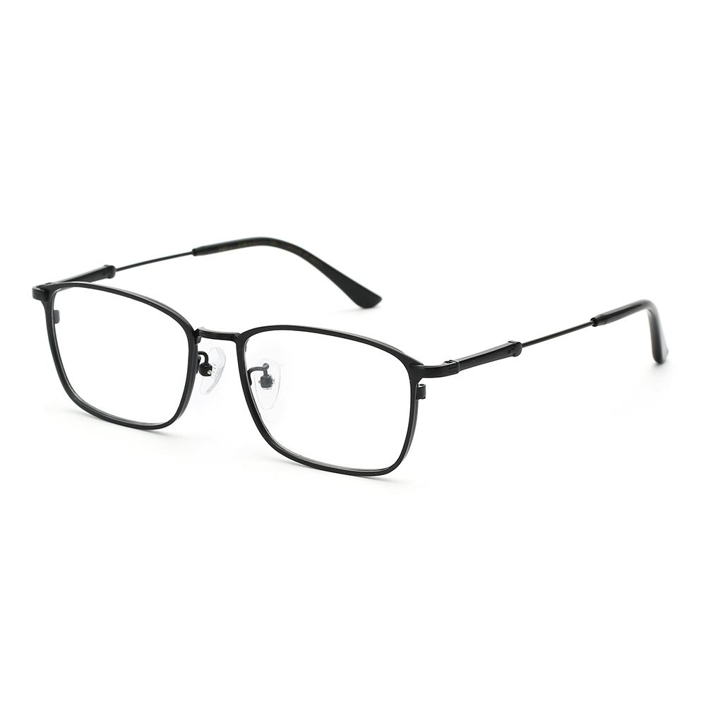 HAN  HN43031L 纯钛光学眼镜架+1.60防蓝光非球面树脂镜片