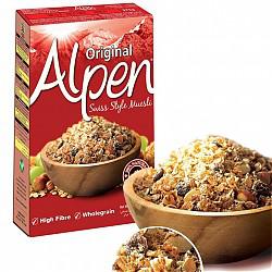 英国原装进口 Alpen 欧倍 瑞士风味燕麦干果早餐麦片 375g 满99减50 *2件+凑单品41.5元（合20.75元/件）