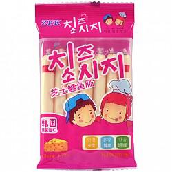 韩国进口零食 宝宝鱼肠 儿童鱼肠 ZEK芝士鳕鱼肠105g10.8元