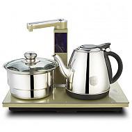 科立泰（QLT）自动抽水壶上水壶电茶盘304不锈钢电热水壶电子茶盘泡茶机茶具套装QLT-T135K