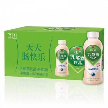 广东福利：味全 乳酸菌（原味）420ml*15瓶 整箱