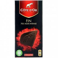 比利时进口 克特多金象70%可可黑巧克力100g 排装