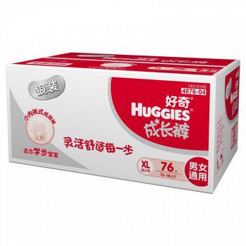 苏宁易购 HUGGIES好奇 银装 成长裤 XL76片