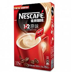 Nestlé 雀巢 1+2原味咖啡 7条 105g *10件