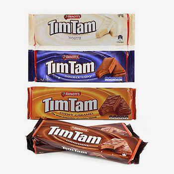 宝贝格子 ARNOTT'S雅乐思 TimTam巧克力饼干组合 共4包