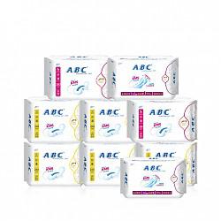 ABC 纤薄纯棉 卫生巾组合装 8包+1包