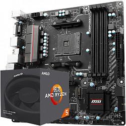 AMD 锐龙 Ryzen 5 1600 处理器 + msi B350M MORTAR