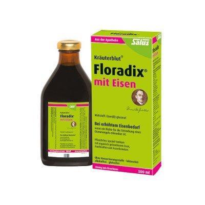 Salus Floradix 铁元 补铁补气补血抗疲劳 绿元500ml*2瓶