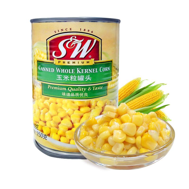 泰国进口 S&W优实 玉米粒罐头 410*2罐