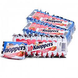 香甜酥脆！Knoppers巧克力威化饼干草莓味30包装