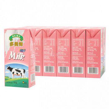 1号店超市 Suki多美鲜 脱脂牛奶 1L*12盒
