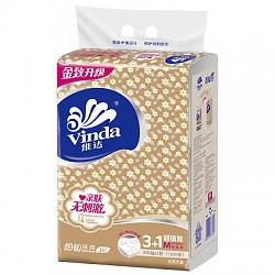 【苏宁超市】维达（Vinda） 抽纸 细韧压花3层100抽软抽*4包（中规格）