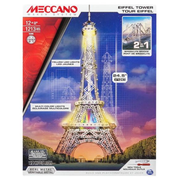 MECCANO 2合1模型套件 200688 艾菲尔铁塔和布鲁克林大桥