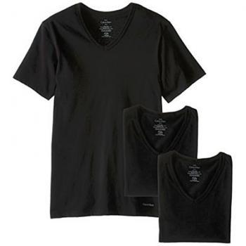 海淘1号 Calvin Klein 男士V领短袖T恤 3件装