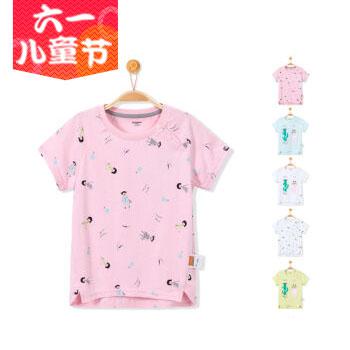 京东商城 巴拉巴拉 童装女童短袖T恤