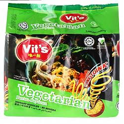 唯一面 VIT'S 马来西亚进口方便面 唯一面蔬菜口味快熟面五连包78g*5包 *2件