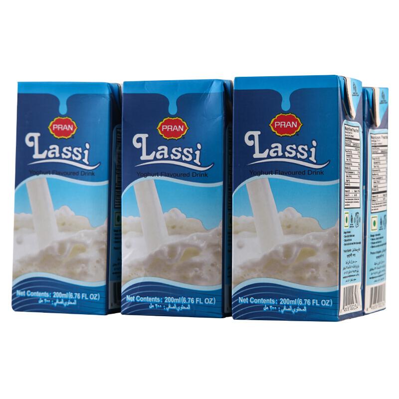 孟加拉国进口 PRAN 酸乳味饮料  200mlx6盒 *4件