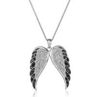 海淘精选：Amazon sterling silver 黑白天使之翼项链