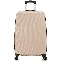 洛克兰(ROCKLAND) CFA145 拉杆箱万向轮贝壳纹时尚休闲出游旅行箱 行李箱密码箱 ABS材质硬箱 24英寸香槟