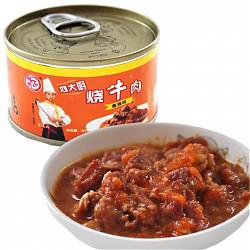 【京东超市】德丰 牛肉罐头 刘大厨红烧牛肉（香辣味）105g/罐 *13件