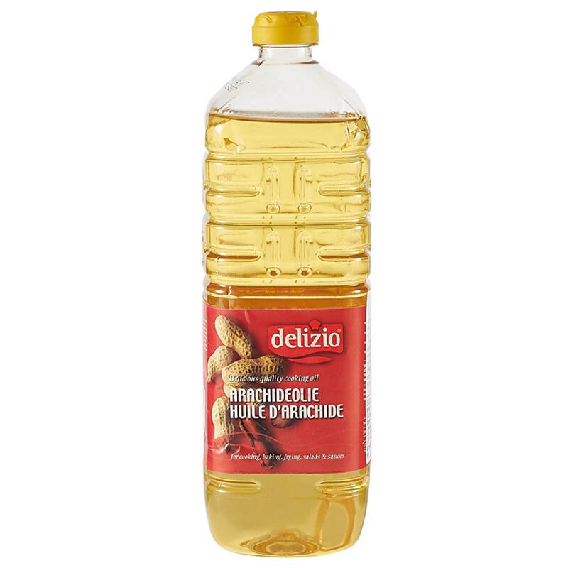 比利时进口 Delizio德利 非转基因压榨花生油 1L*2瓶