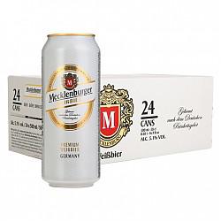 【京东超市】德国进口梅克伦堡(Mecklenburger)小麦啤酒500ml*24整箱装