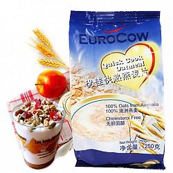 【京东超市】马来西亚进口 优佳（Eurocow）代餐谷物 膳食纤维 无糖杂粮早餐 快熟澳洲纯燕麦片250g