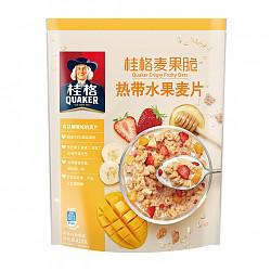 【京东超市】桂格（QUAKER）燕麦片 桂格麦果脆热带水果麦片 加酸奶更美味 420g