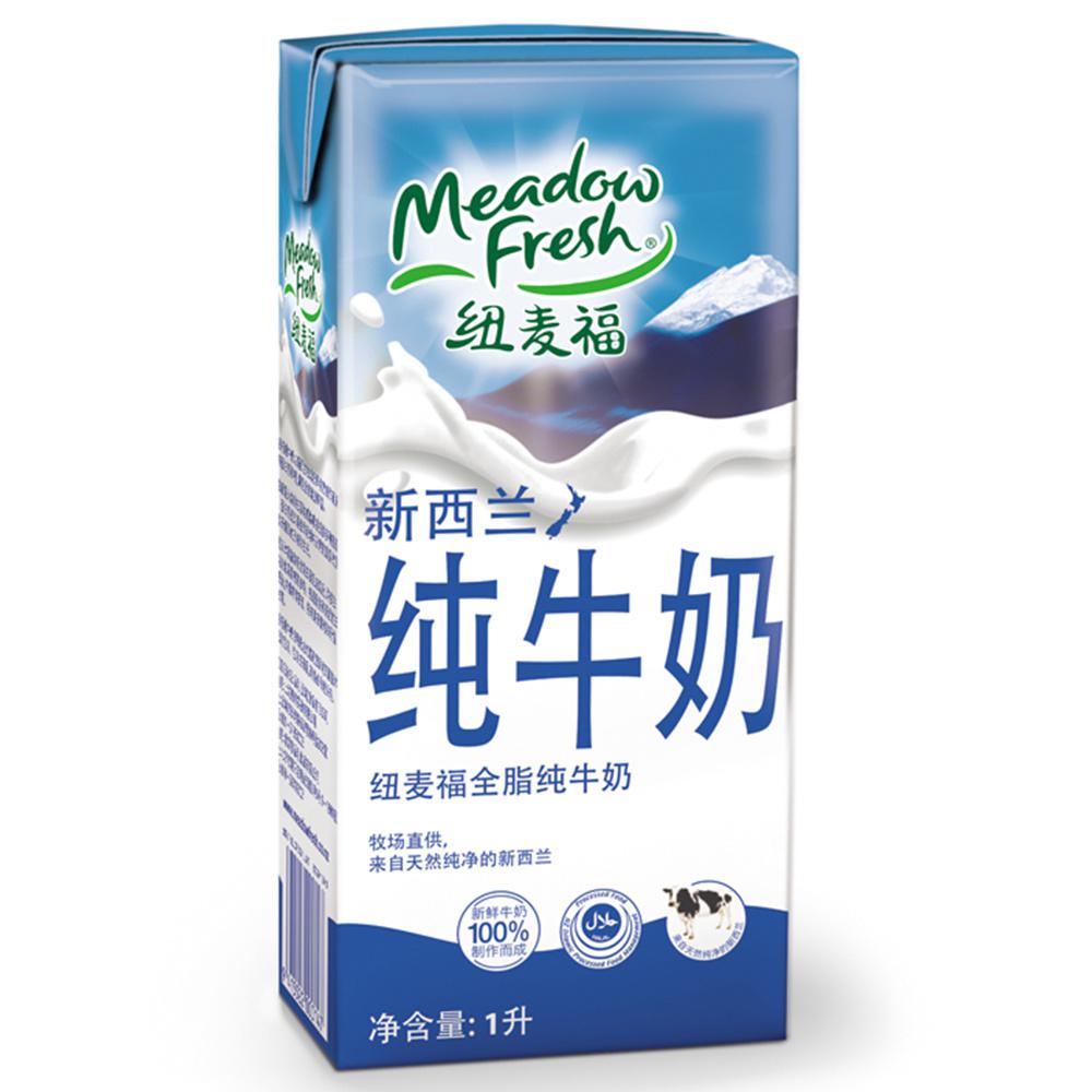 Meadow Fresh 纽麦福 全脂纯牛奶1L*12盒