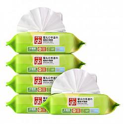 【京东超市】gb好孩子湿巾 植物木糖醇口手湿巾 80片*5包带盖特惠装