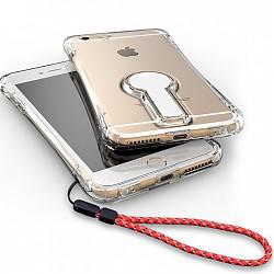 BOW航世 苹果6/s/p手机壳防摔全包保护壳 适用于苹果iPhone6/s/plus 5.5寸6/6S plus透白+白色支架