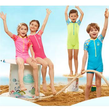 12点预告：ZOKE洲克 新款男女童海底拼接可爱速干游泳衣