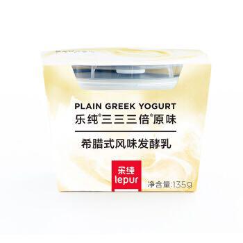 乐纯 LEPUR 风味发酵乳  蜂蜜原味 三三三倍酸奶 135g *16件