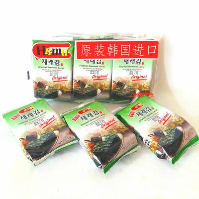 韩国进口 hamu即食海苔原味/竹盐 5g*9包