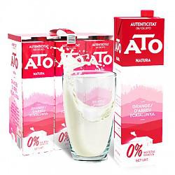 【苏宁超市】ATO艾多 超高温灭菌脱脂牛奶1L*6盒装 西班牙进口