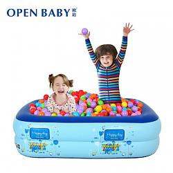 OPEN BABY 欧培 充气加厚婴儿游泳池 1.1m款+50只海洋球