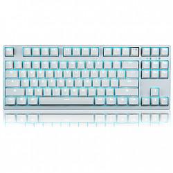 GANSS 高斯 GS87 机械键盘 白色 红轴 冰蓝光（PBT版）