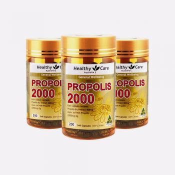 Healthy Care Propolis 蜂胶软胶囊 2000mg 200粒*3瓶