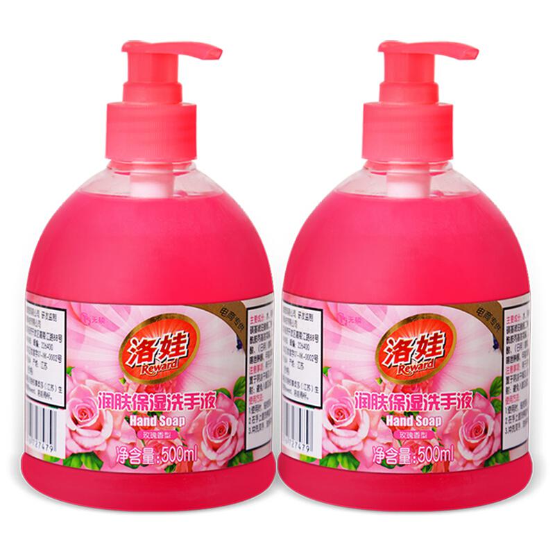 京东商城 洛娃 洗手液玫瑰香型500ml×2瓶