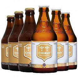 【京东超市】比利时进口啤酒 Chimay智美（白帽*3/黄帽*3）精酿啤酒组合装 330mlx6瓶