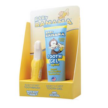 当当网商城 Baby Banana香蕉宝宝 牙膏牙刷组合