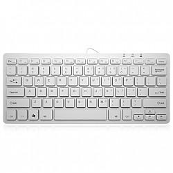 航世（B.O.W）HW098A 有线usb超薄键盘 白色
