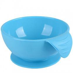 Nuby/努比儿童餐具全硅胶碗吸盘碗宝宝婴儿辅食喂食碗-蓝色