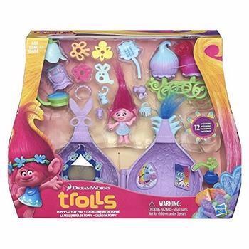 Hasbro孩之宝 魔发精灵 娃娃玩具 Troll Town 情景套装