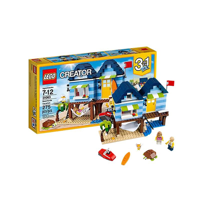 LEGO 乐高 CREATOR 创意百变系列 31063 海滨度假屋 *2件