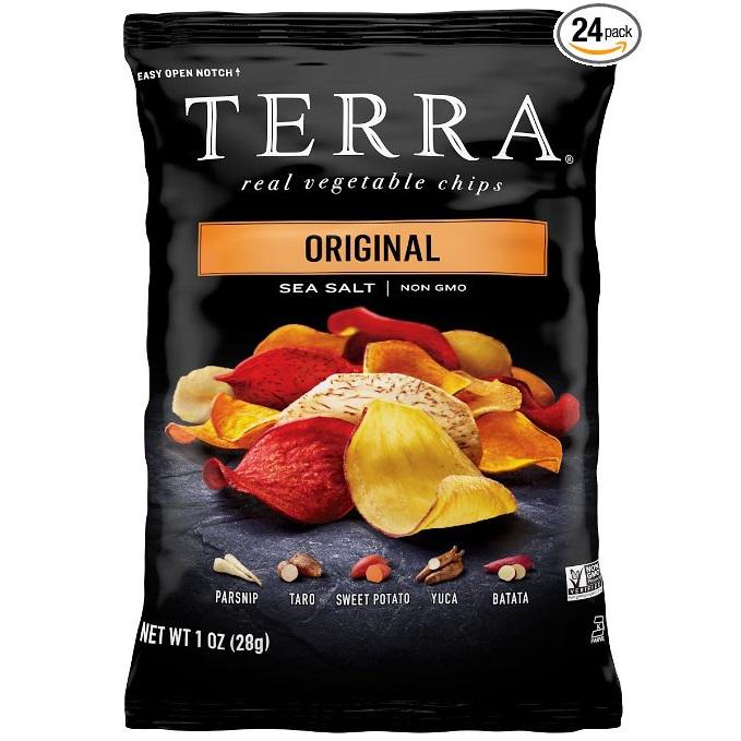 TERRA 天然原味蔬菜薯片 橙色包 28g*24包