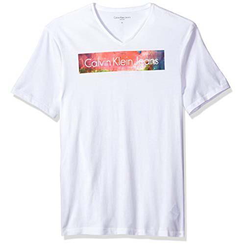 Calvin Klein Jeans Rainbow Logo 男士T恤